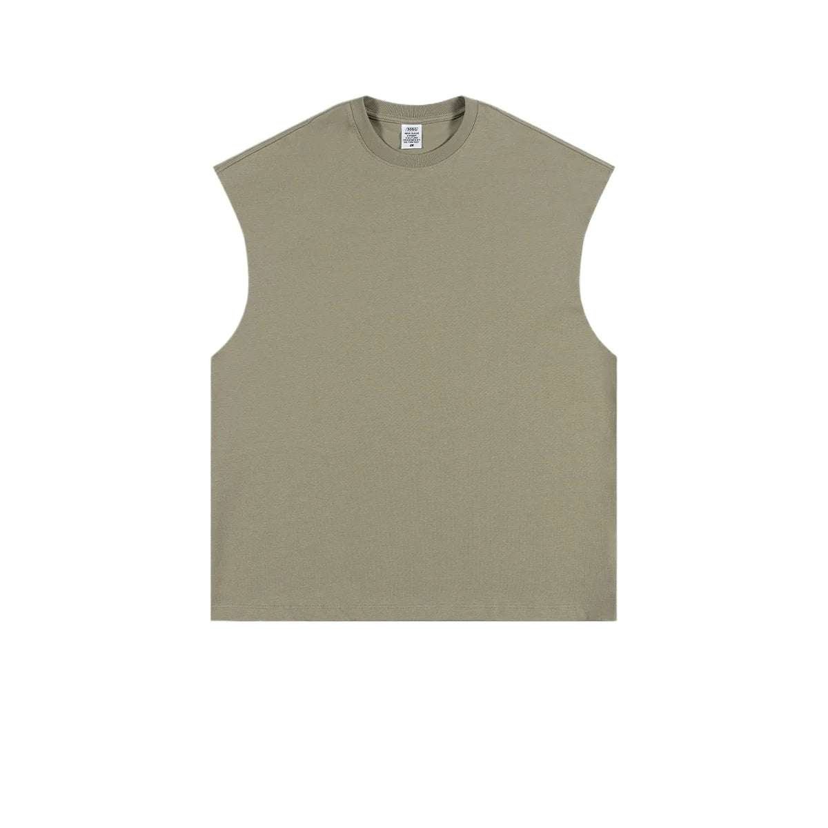 Custom LOGO Women's Spring and Summer 305G Heavy 100% Cotton Sleeveless Vest i Loose Sports Vest Men's and Women's Couples Top