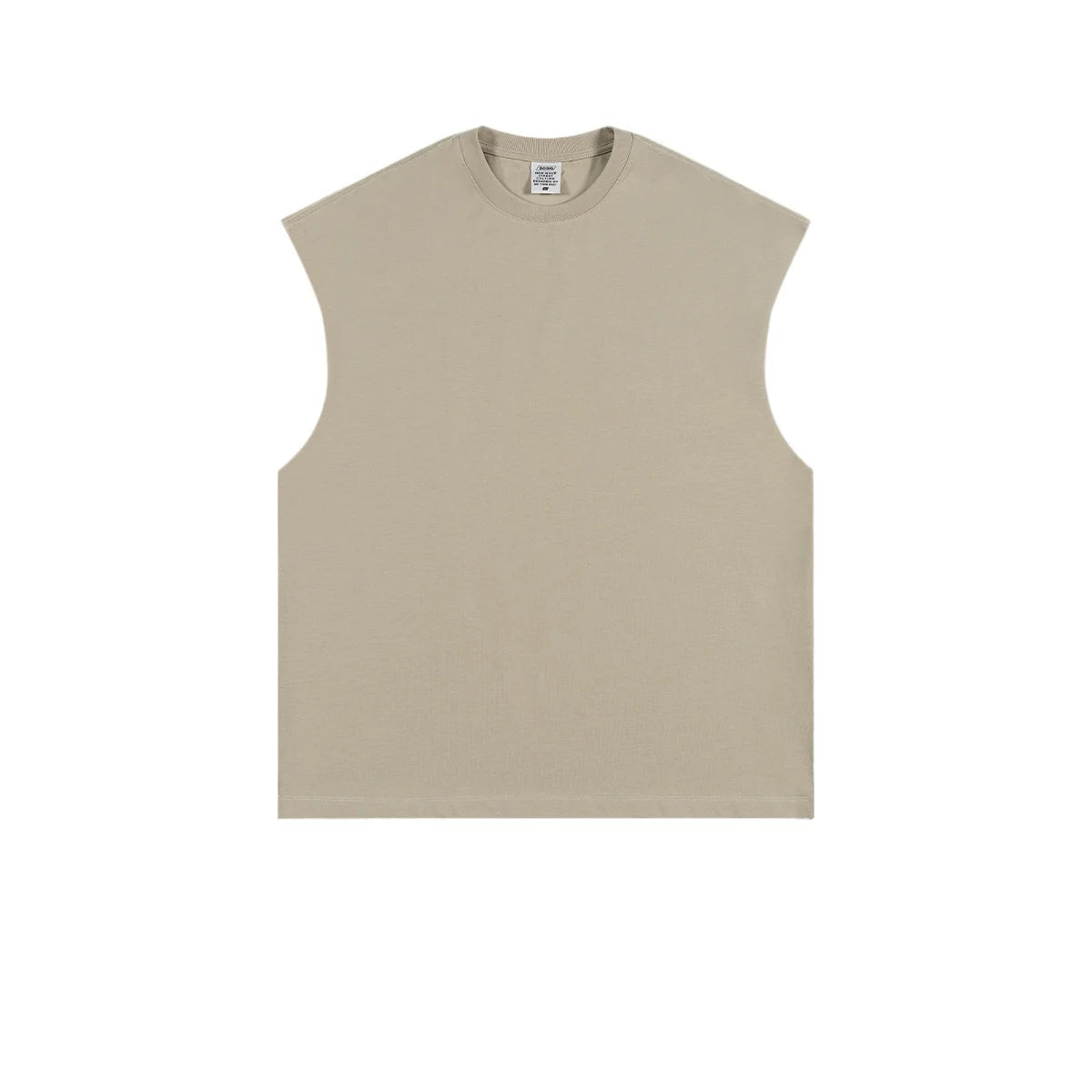 Custom LOGO Women's Spring and Summer 305G Heavy 100% Cotton Sleeveless Vest i Loose Sports Vest Men's and Women's Couples Top