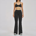 Custom LOGO Women's Skinny Back Yoga Fashion Micro Fitness Sports Outdoor Running Fitness Wear Two-piece Set