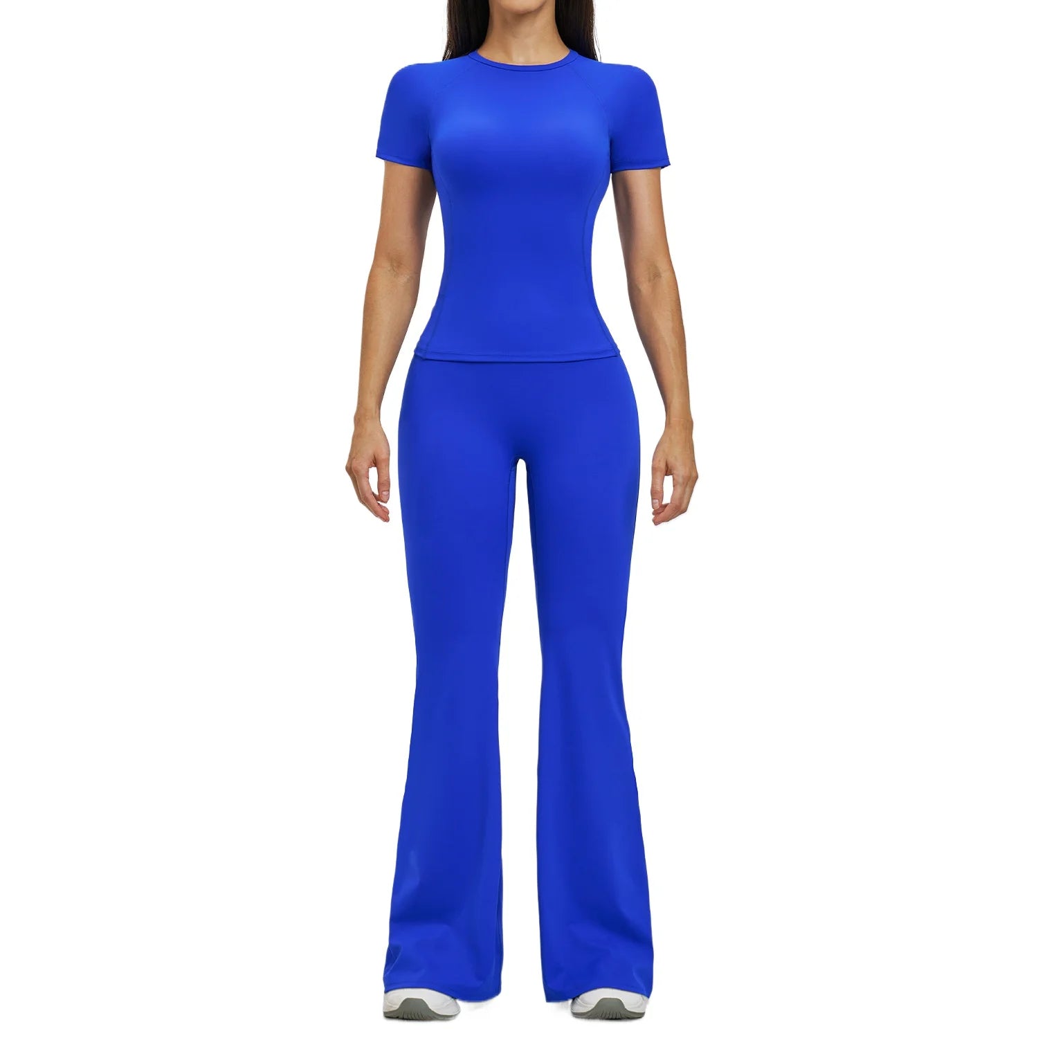 Custom LOGO women's spring and summer new slim-fit quick-drying sports suit casual sports running fitness two-piece set
