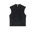 Custom LOGO for men women 2025 summer 100% cotton batik old vest 275G vest high quality casual 330G shorts couple suit