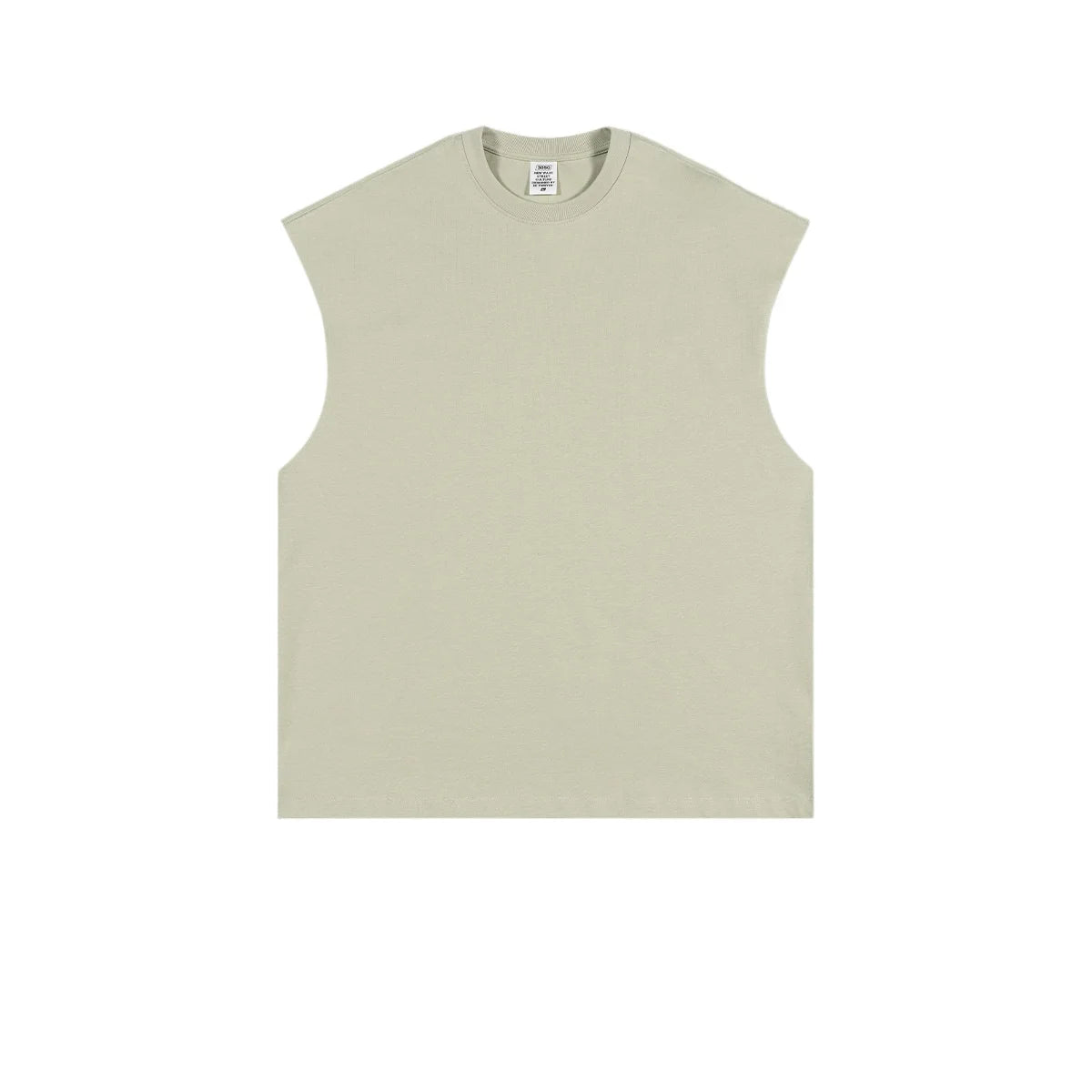 Custom LOGO Women's Spring and Summer 305G Heavy 100% Cotton Sleeveless Vest i Loose Sports Vest Men's and Women's Couples Top