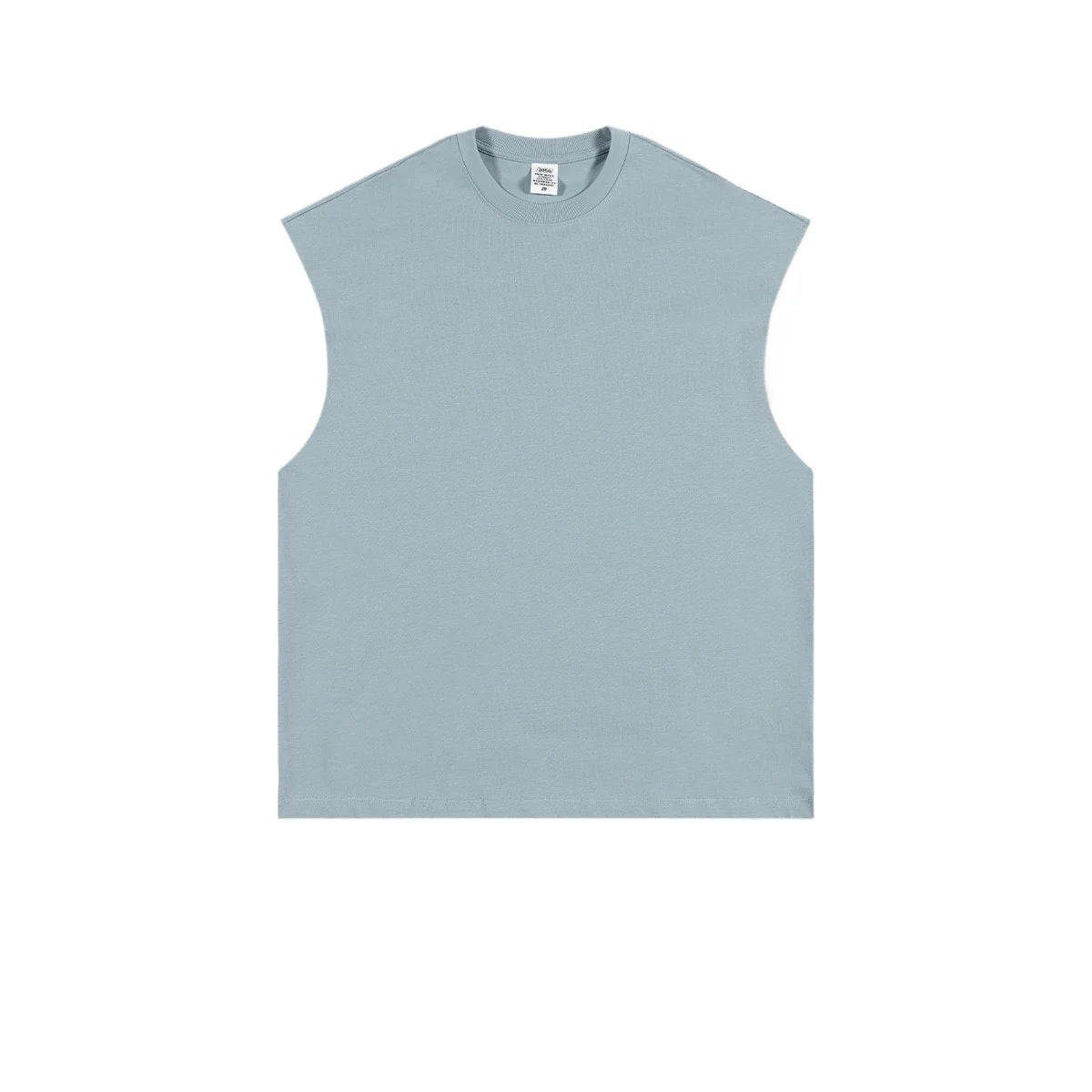 Custom LOGO Women's Spring and Summer 305G Heavy 100% Cotton Sleeveless Vest i Loose Sports Vest Men's and Women's Couples Top