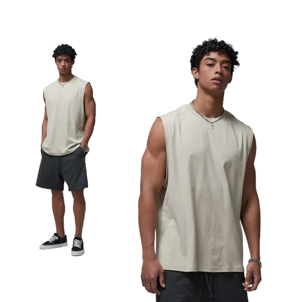Custom LOGO women's 2026 summer new 190G zero-feeling quick-drying cotton polyester basketball sports fitness vest couple vest