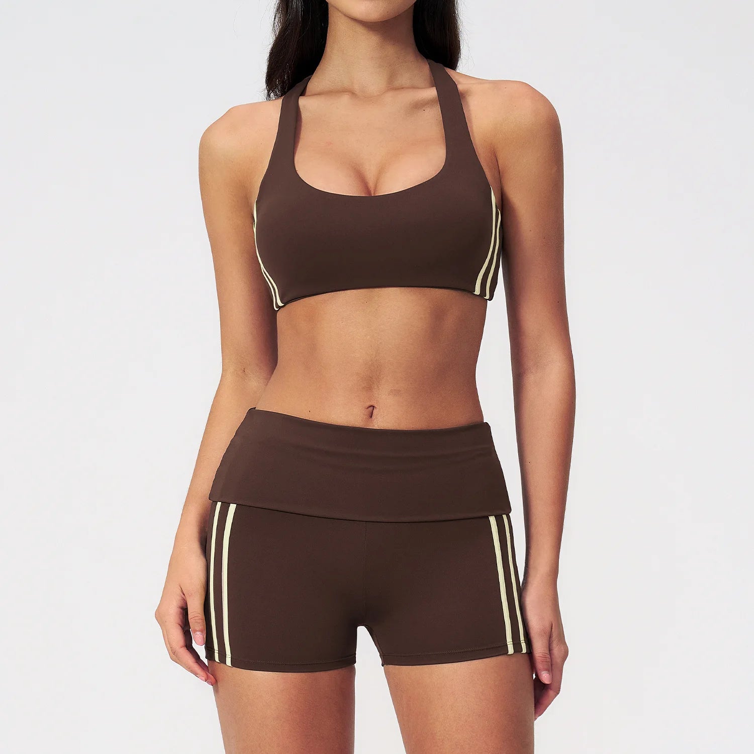 Customizable Yoga Hip Lift Tight Fitness Two-Piece Set | Custom Logo