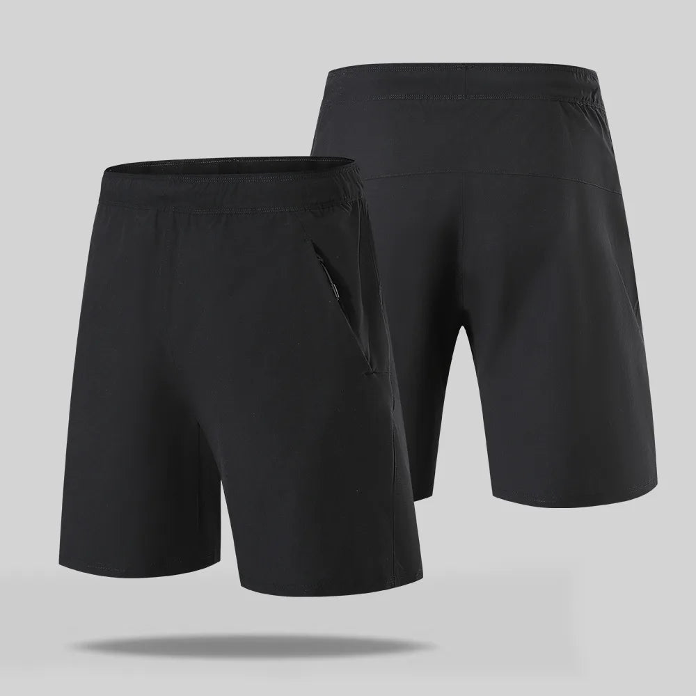 Custom LOGO Men's Sports Quick-drying Zipper Pocket Shorts Summer Casual Outdoor Running Fitness Five-point Pants