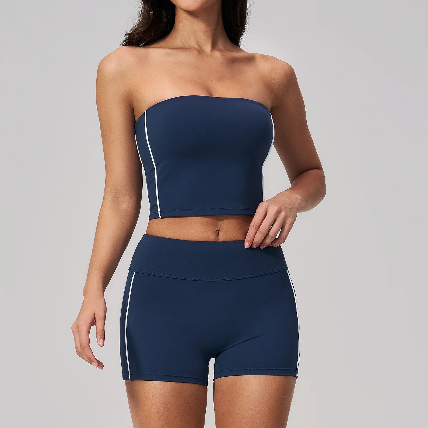 Customizable Yoga With Chest Pad Sports Two-Piece Set | Custom Logo