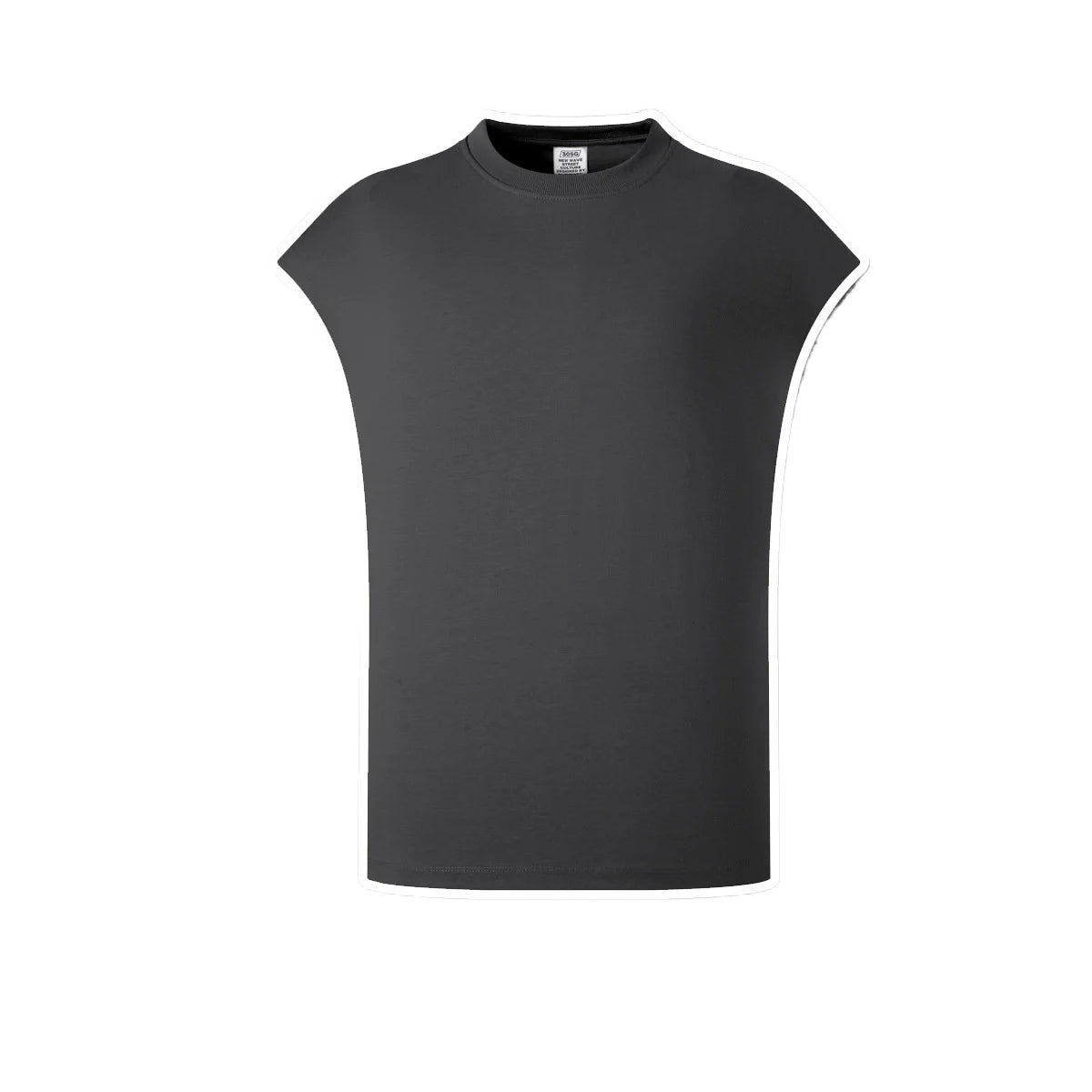 Custom LOGO Women's Summer 305G Heavy 100% Cotton Sleeveless Vest Shorts Men's and Women's Couples Street Loose Sports Suit
