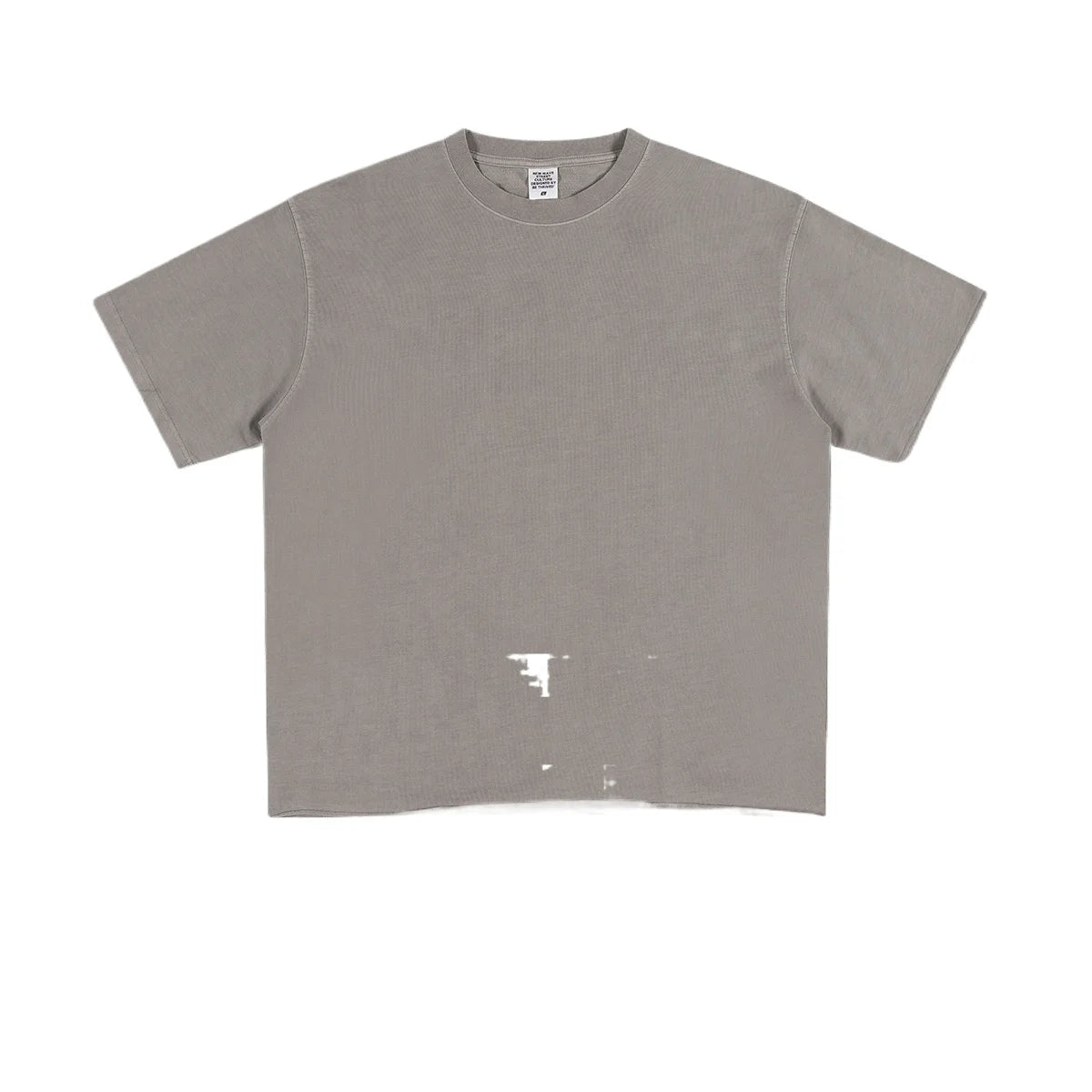 Custom LOGO men's summer short sleeves 260G shorts 410G heavy 100% cotton zip pocket loose edge washed old couple suit