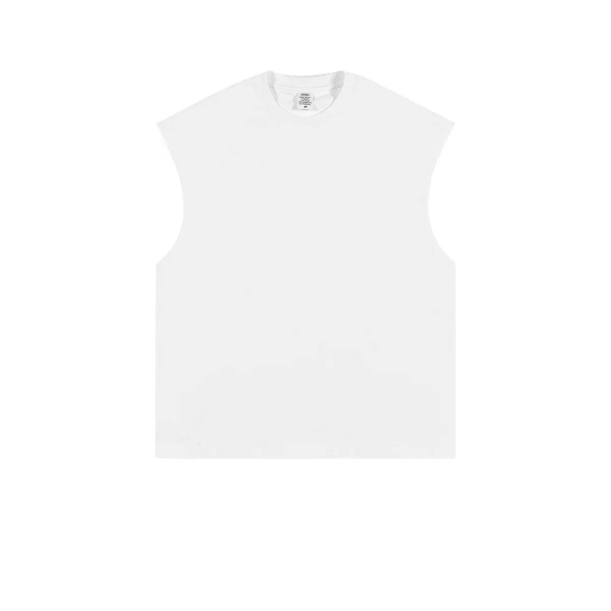 Custom LOGO Women's Spring and Summer 305G Heavy 100% Cotton Sleeveless Vest i Loose Sports Vest Men's and Women's Couples Top