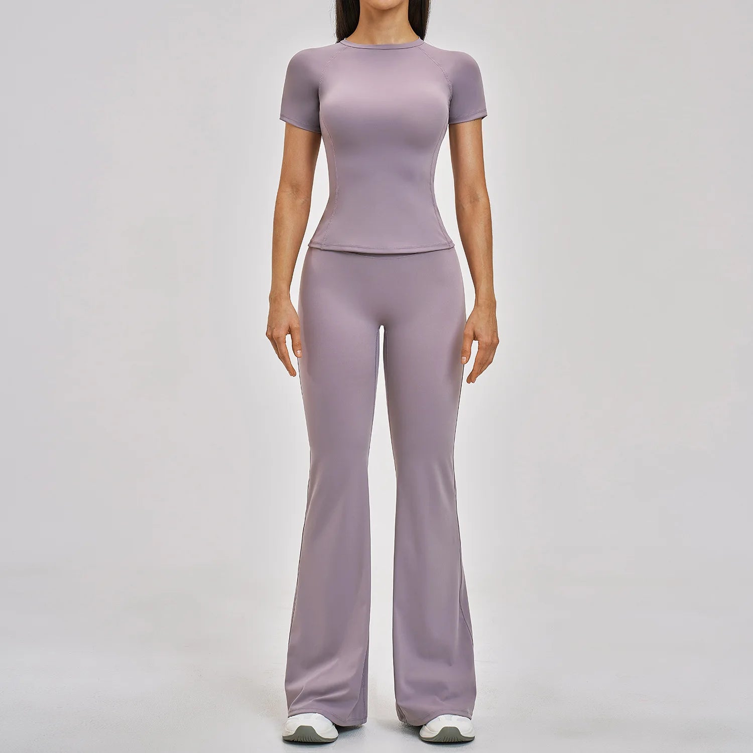 Custom LOGO women's spring and summer new slim-fit quick-drying sports suit casual sports running fitness two-piece set