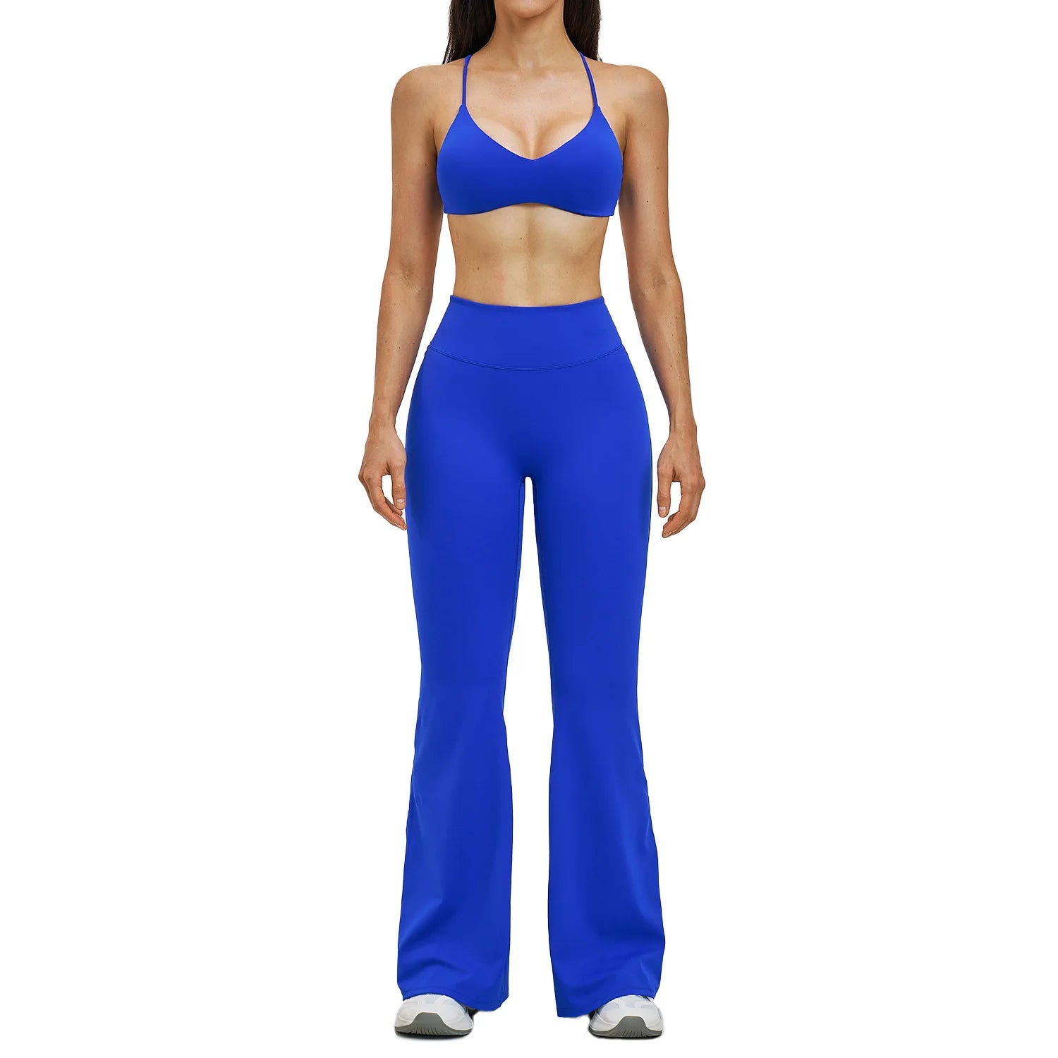 Custom LOGO Women's Skinny Back Yoga Fashion Micro Fitness Sports Outdoor Running Fitness Wear Two-piece Set