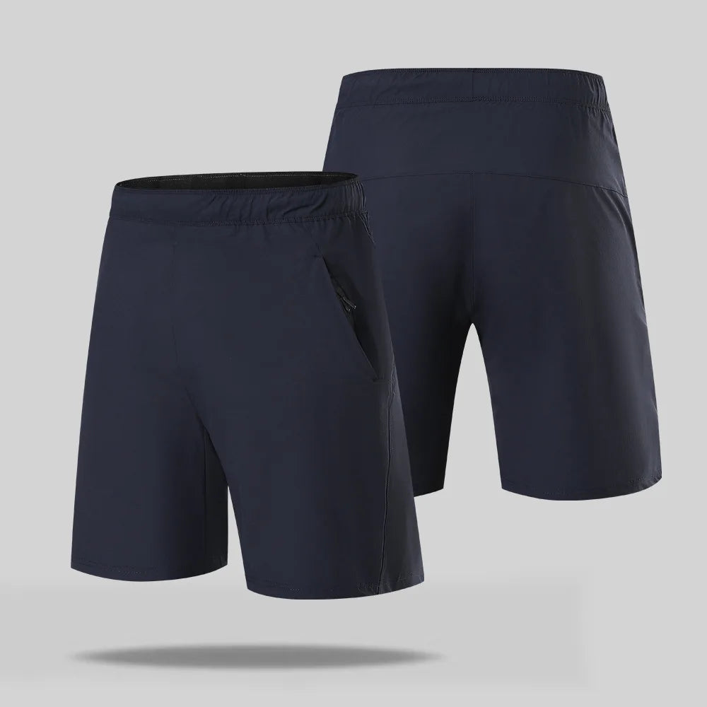 Custom LOGO Men's Sports Quick-drying Zipper Pocket Shorts Summer Casual Outdoor Running Fitness Five-point Pants