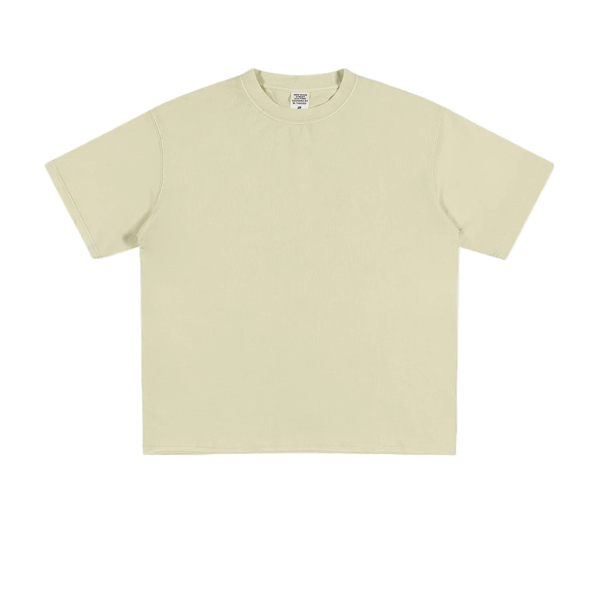 Custom LOGO men's summer short sleeves 260G shorts 410G heavy 100% cotton zip pocket loose edge washed old couple suit