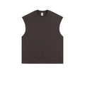 Custom LOGO Women's Spring and Summer 305G Heavy 100% Cotton Sleeveless Vest i Loose Sports Vest Men's and Women's Couples Top