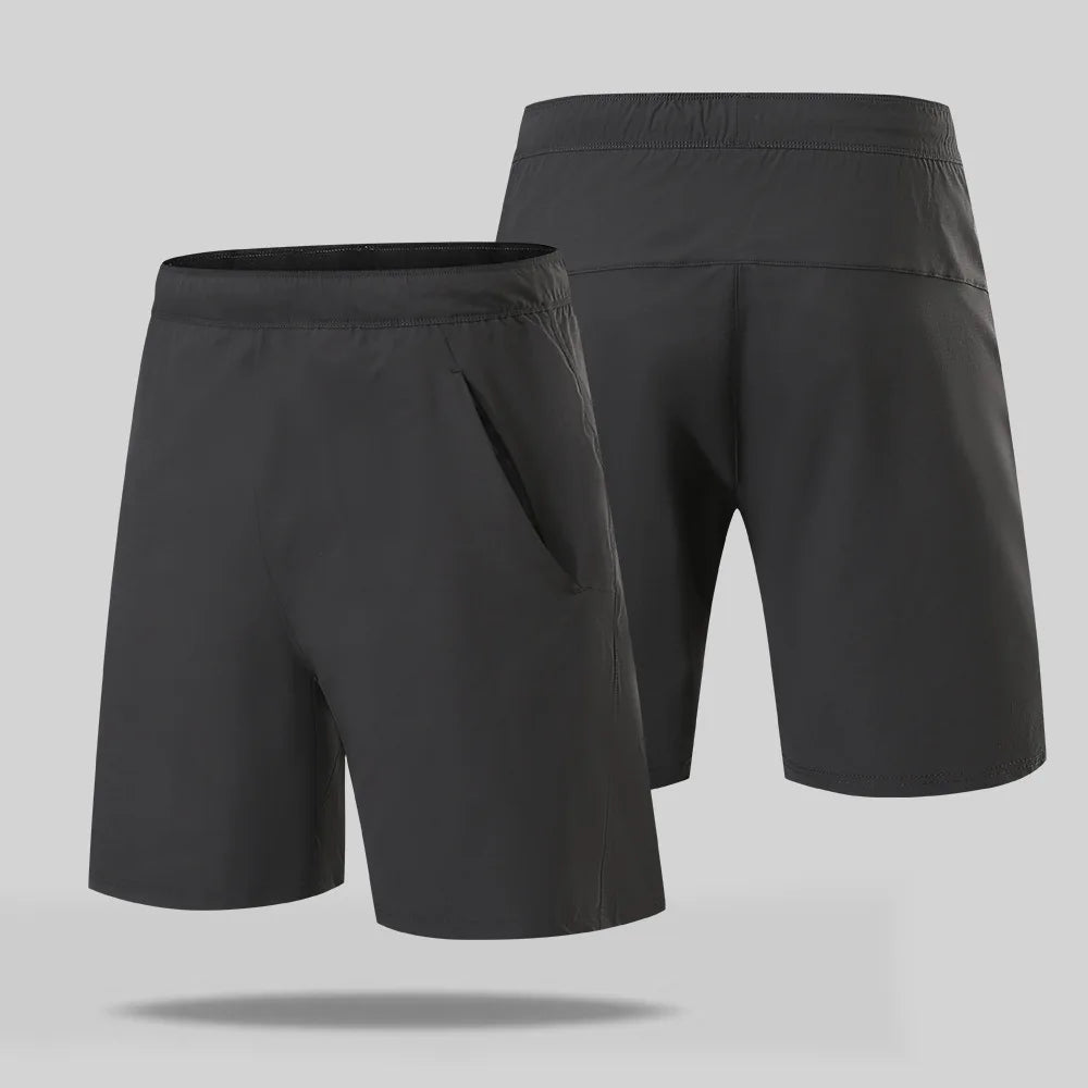 Custom LOGO Men's Sports Quick-drying Zipper Pocket Shorts Summer Casual Outdoor Running Fitness Five-point Pants