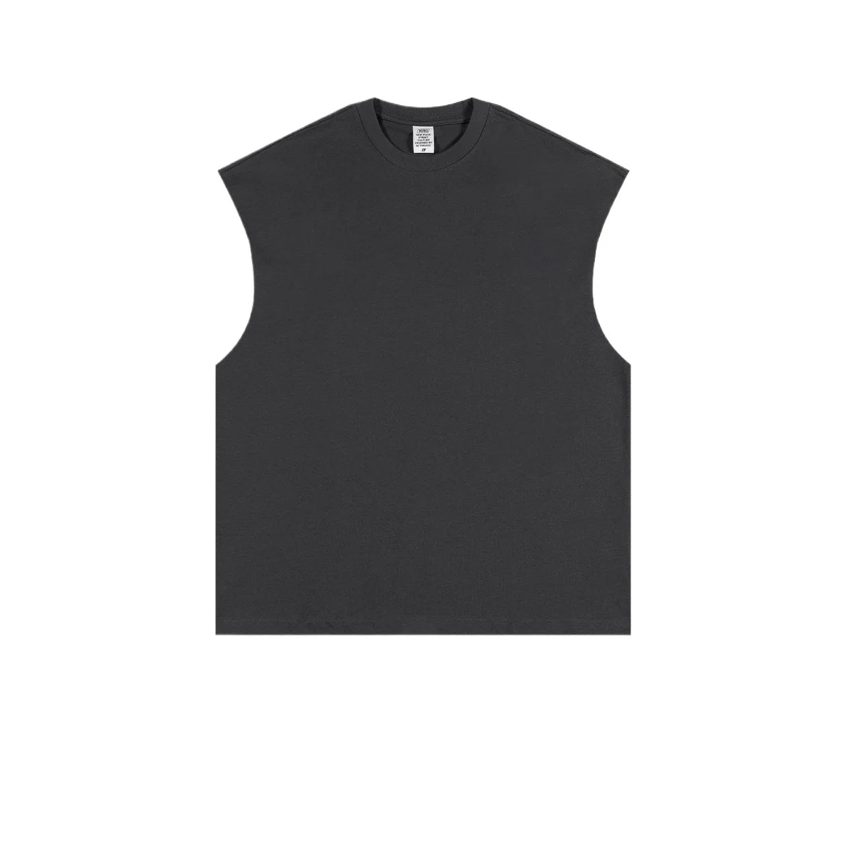 Custom LOGO Women's Spring and Summer 305G Heavy 100% Cotton Sleeveless Vest i Loose Sports Vest Men's and Women's Couples Top