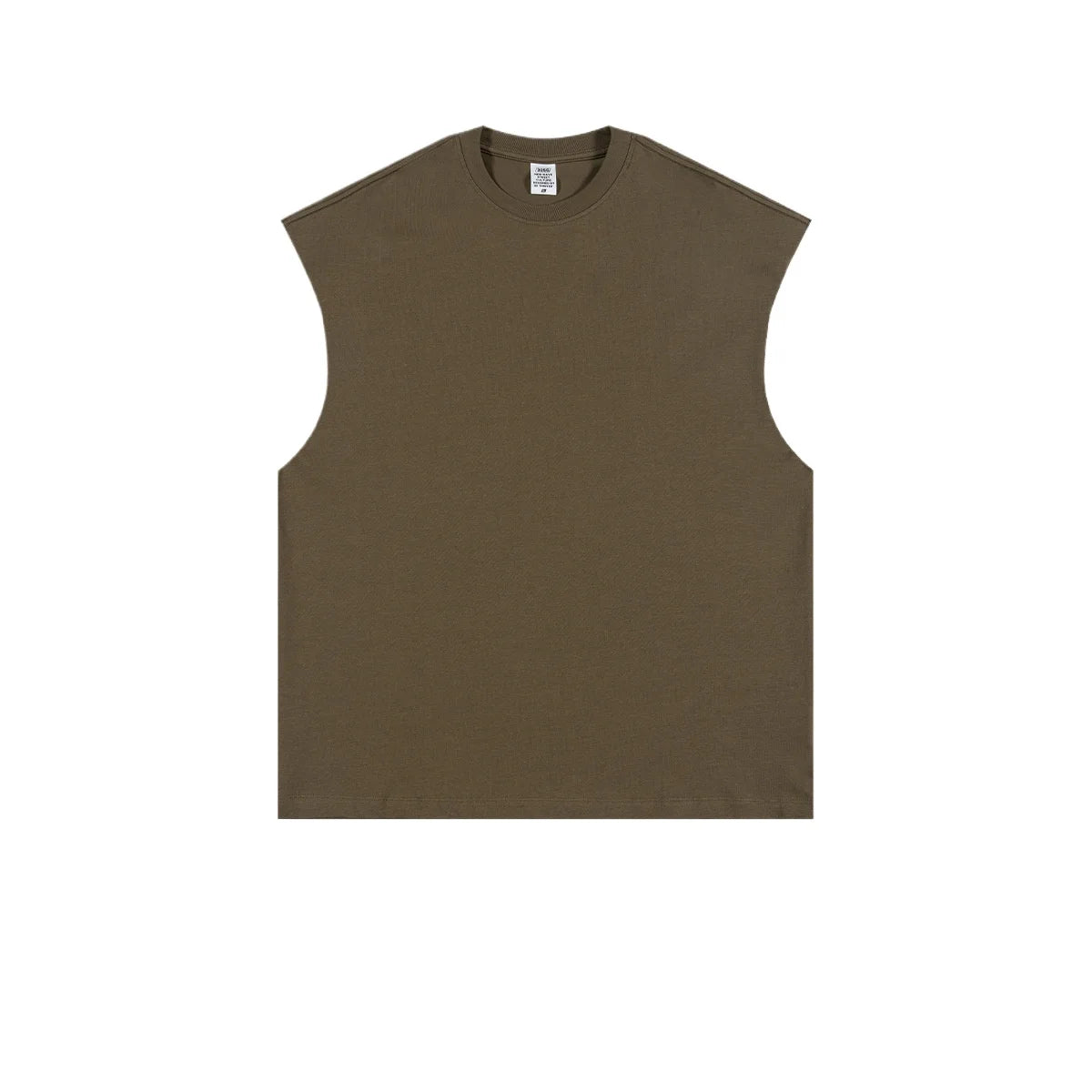 Custom LOGO Women's Spring and Summer 305G Heavy 100% Cotton Sleeveless Vest i Loose Sports Vest Men's and Women's Couples Top