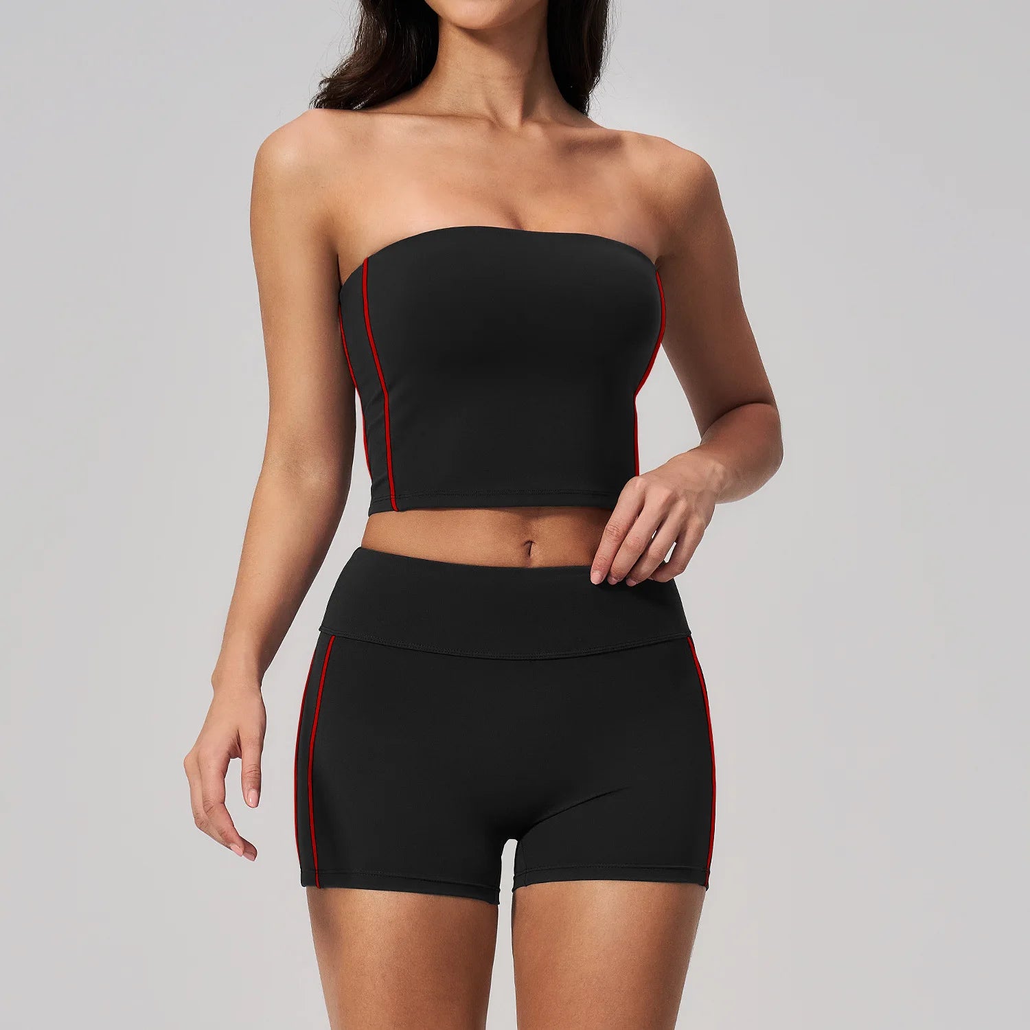 Customizable Yoga With Chest Pad Sports Two-Piece Set | Custom Logo