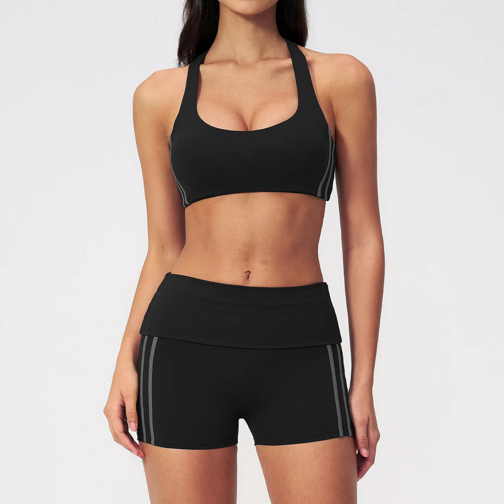 Customizable Yoga Hip Lift Tight Fitness Two-Piece Set | Custom Logo