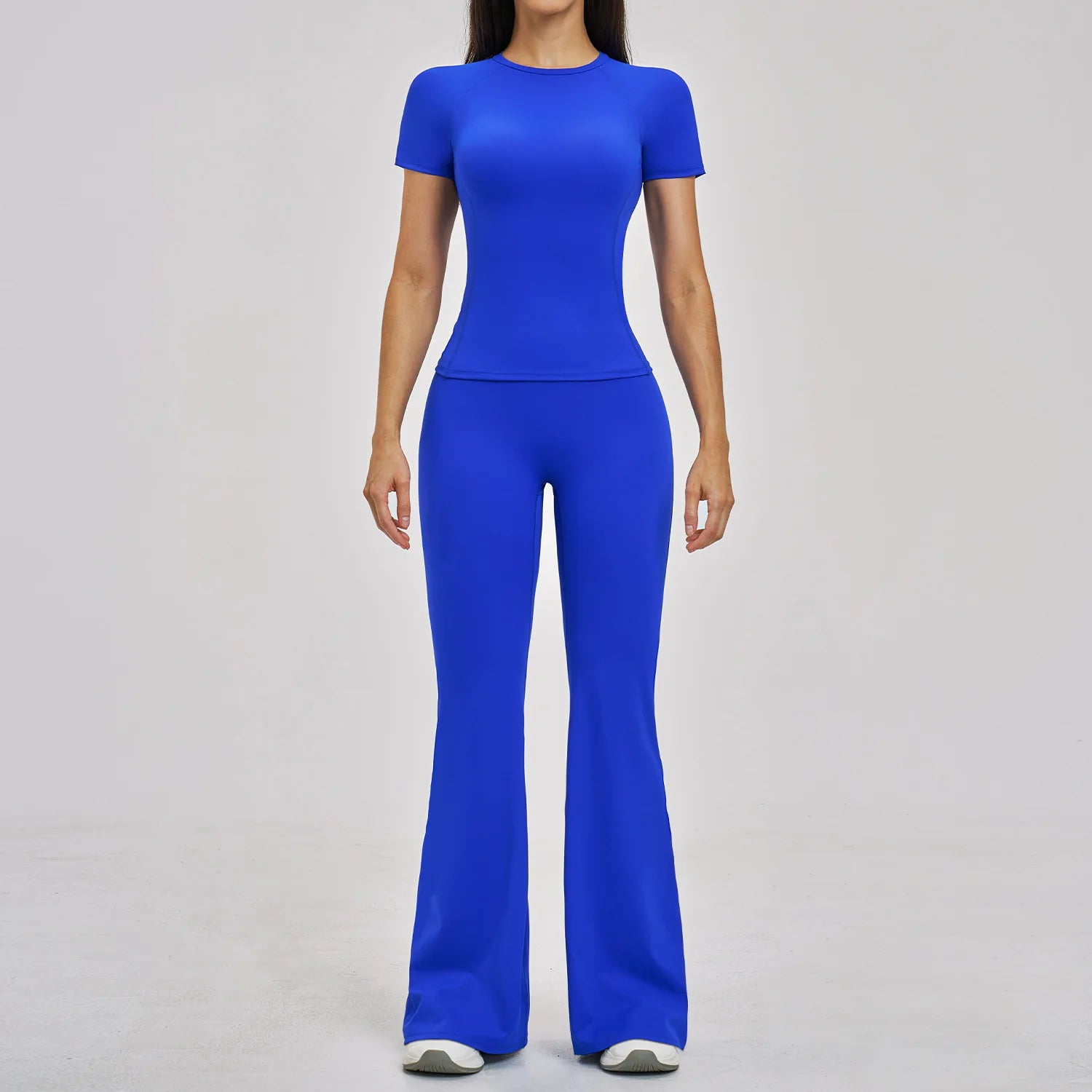 Custom LOGO women's spring and summer new slim-fit quick-drying sports suit casual sports running fitness two-piece set