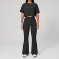 Custom LOGO women's yoga clothes, short sleeves, tight quick-drying trousers, fitness clothes, high-intensity sports suits
